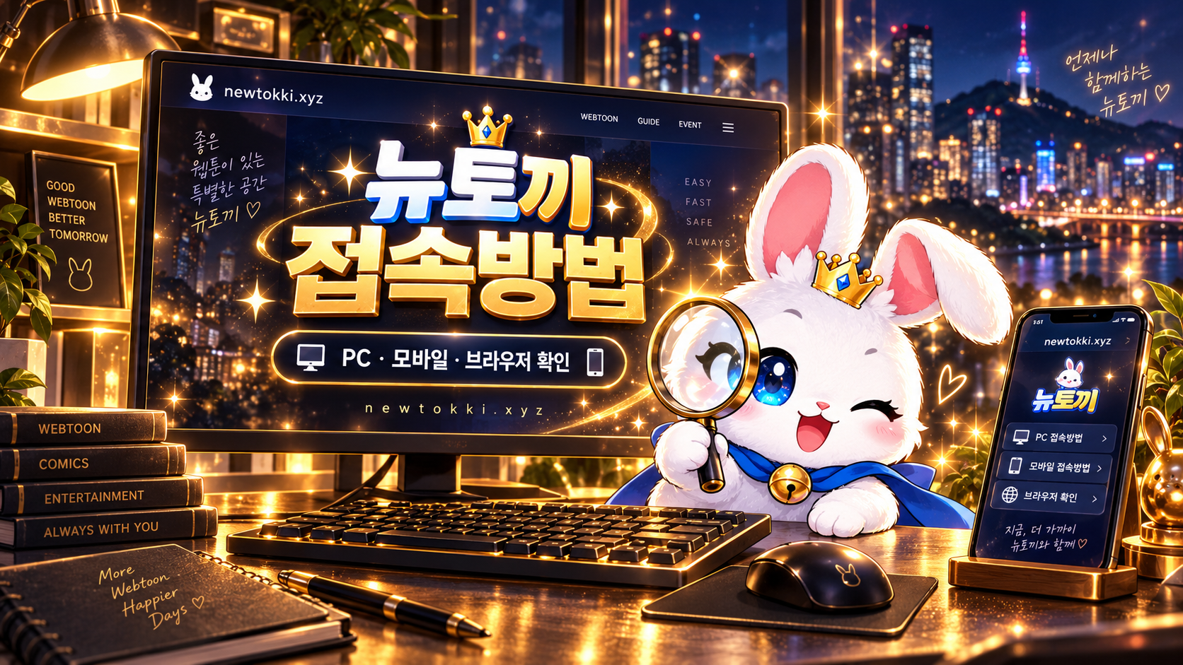 뉴토끼 접속방법 안내
